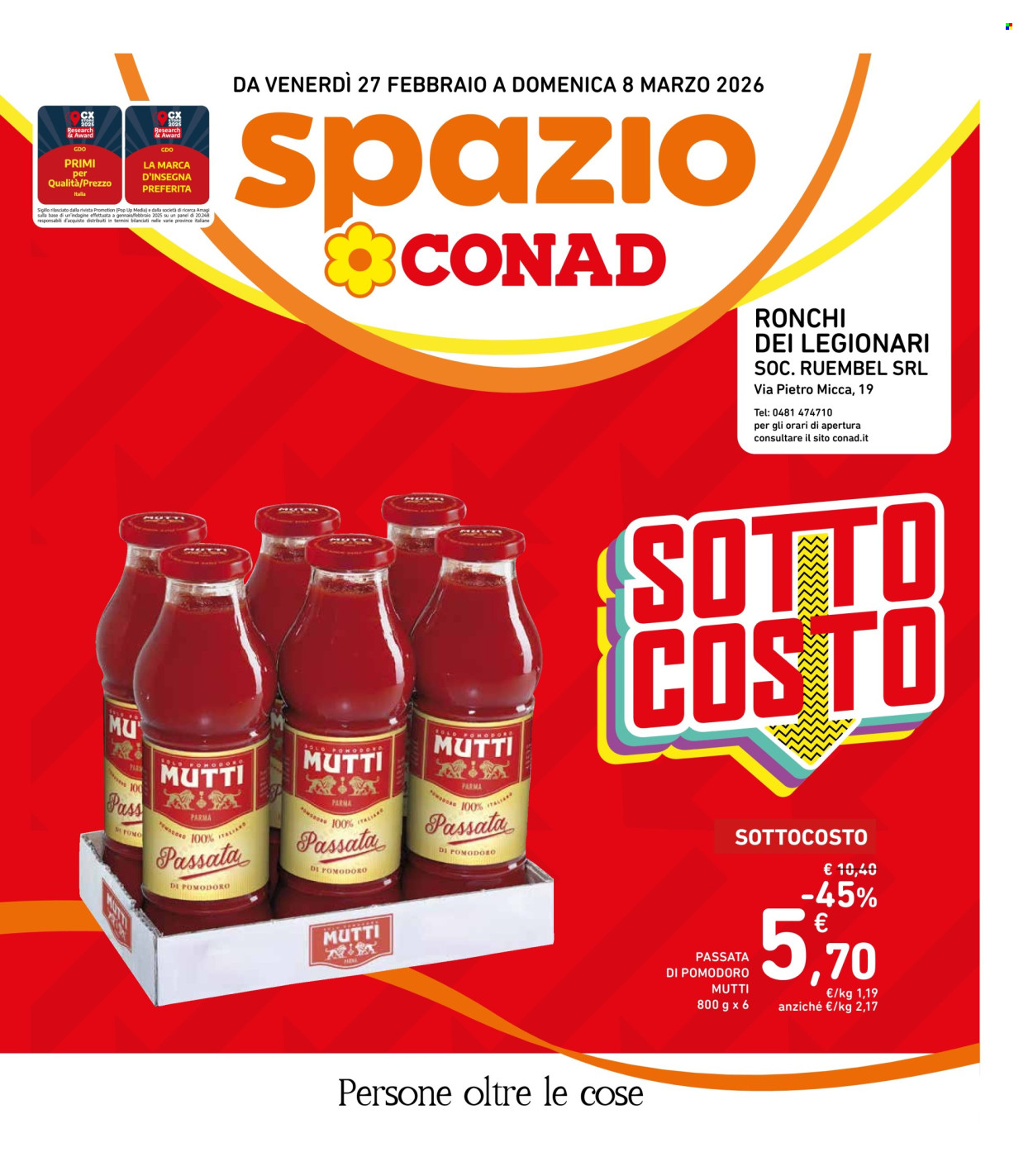 Volantino Spazio Conad - 27/2/2026 - 8/3/2026. Pagina 1