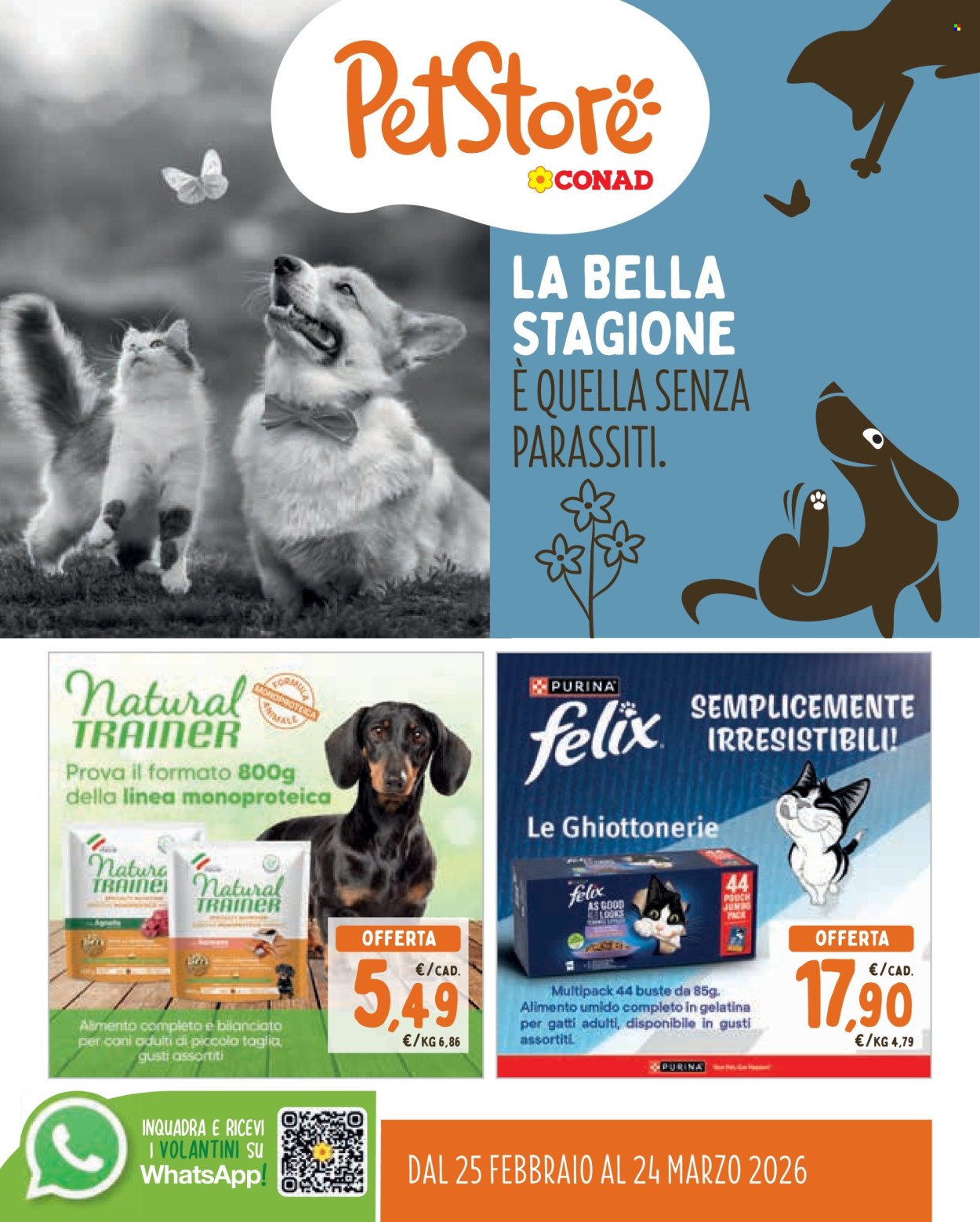 Volantino Pet Store Conad - 25/2/2026 - 24/3/2026. Pagina 1