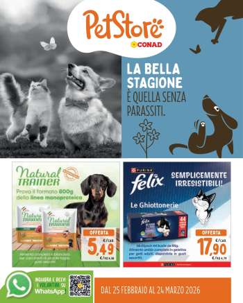 Volantino Pet Store Conad - 25/2/2026 - 24/3/2026.