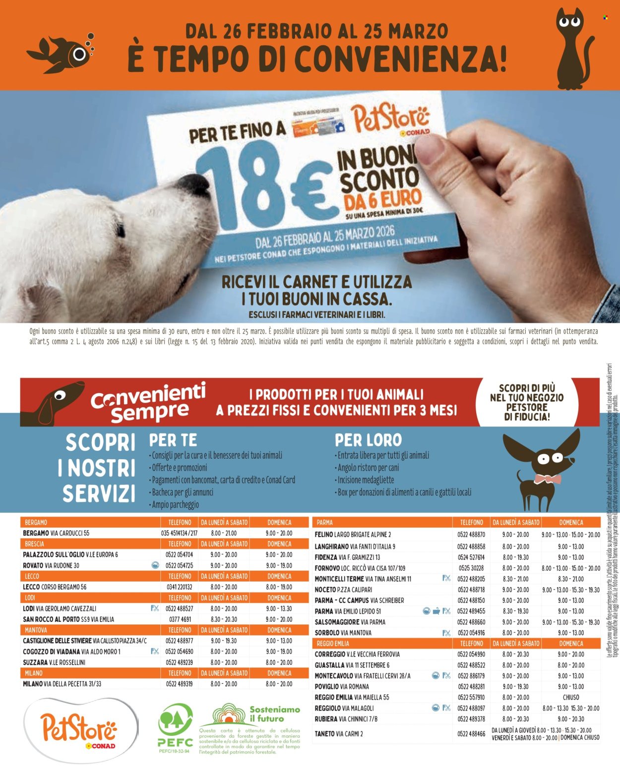 Volantino Pet Store Conad - 25/2/2026 - 24/3/2026. Pagina 8