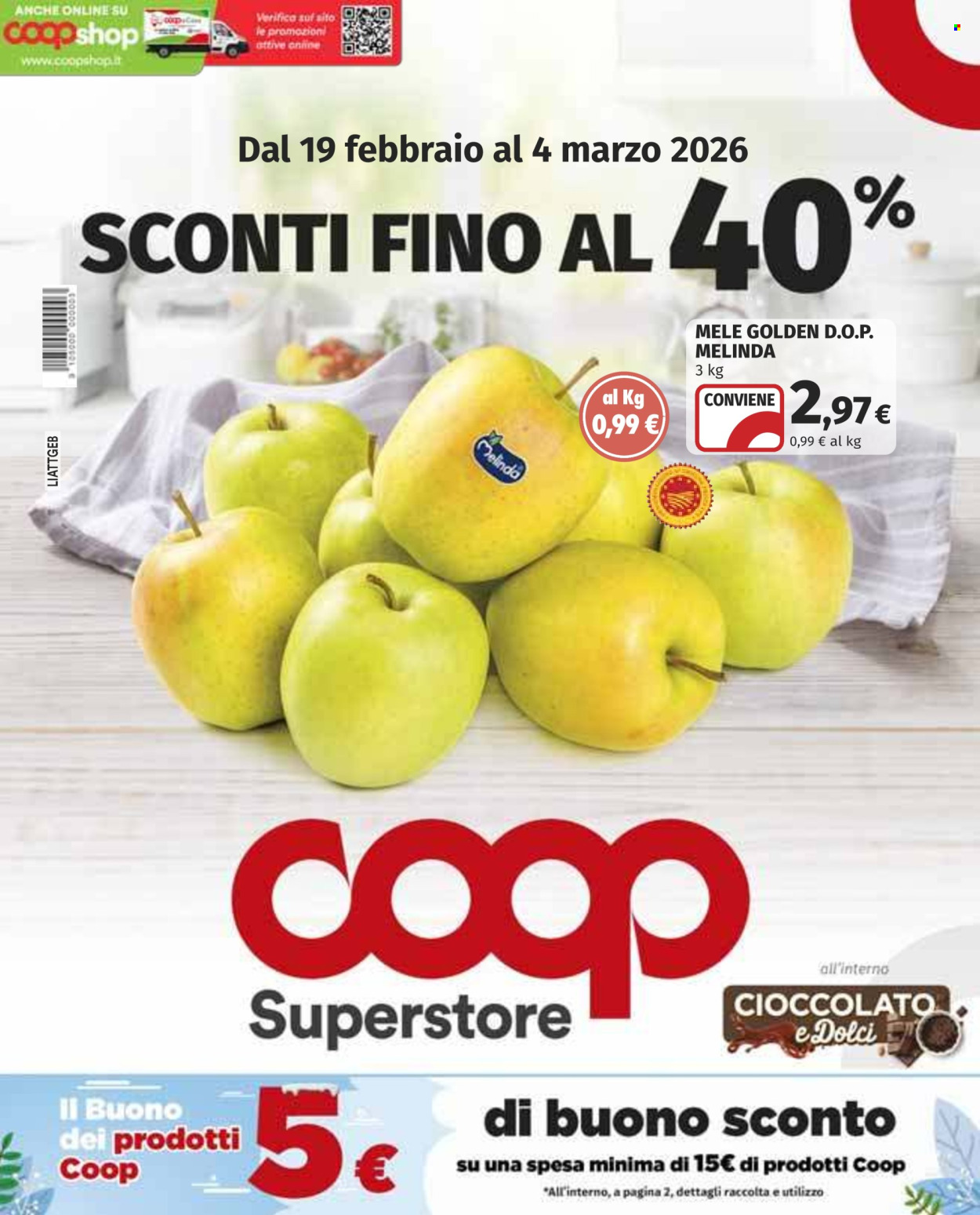 Volantino Coop - 19/2/2026 - 4/3/2026. Pagina 1