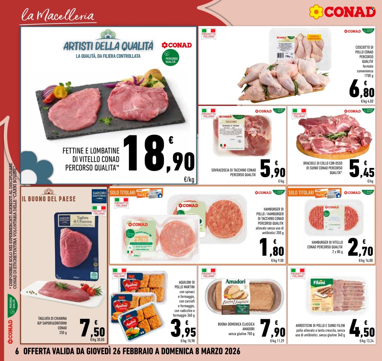 Volantino Conad - 26/2/2026 - 8/3/2026. Pagina 6
