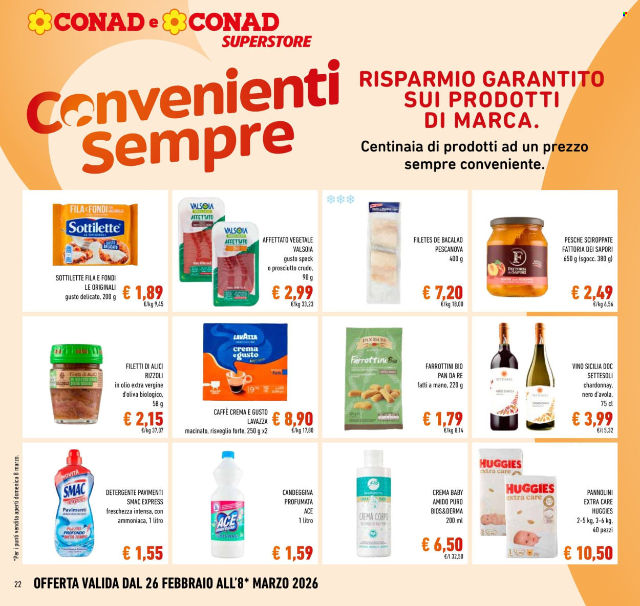 Volantino Conad Superstore - 26/2/2026 - 8/3/2026. Pagina 22