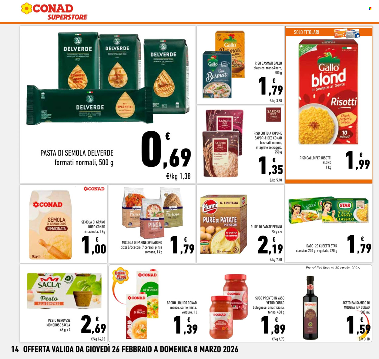 Volantino Conad Superstore - 26/2/2026 - 8/3/2026. Pagina 14