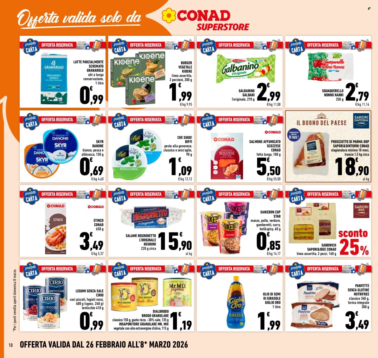 Volantino Conad Superstore - 26/2/2026 - 8/3/2026. Pagina 18