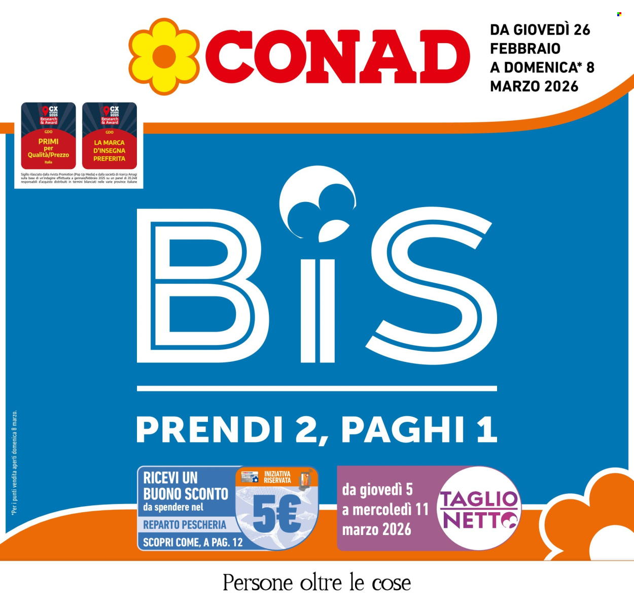 Volantino Conad - 26/2/2026 - 8/3/2026. Pagina 1