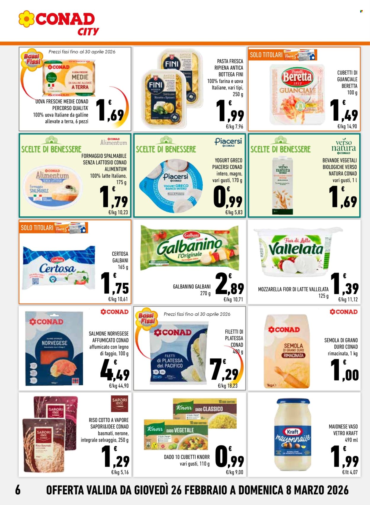Volantino Conad - 26/2/2026 - 8/3/2026. Pagina 6