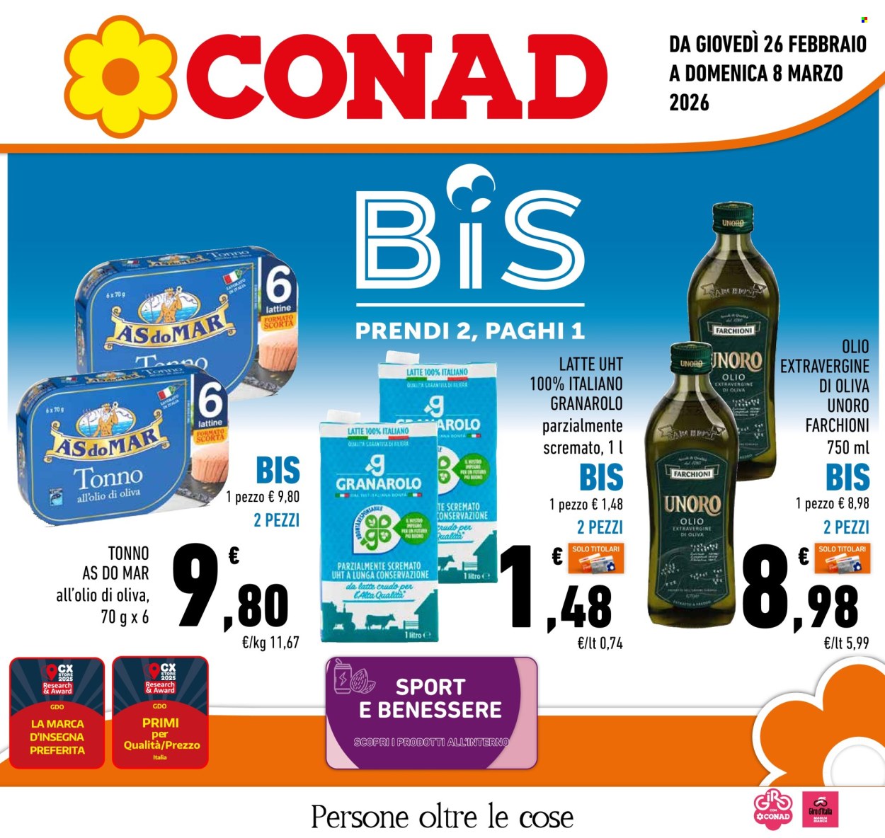Volantino Conad - 26/2/2026 - 8/3/2026. Pagina 1