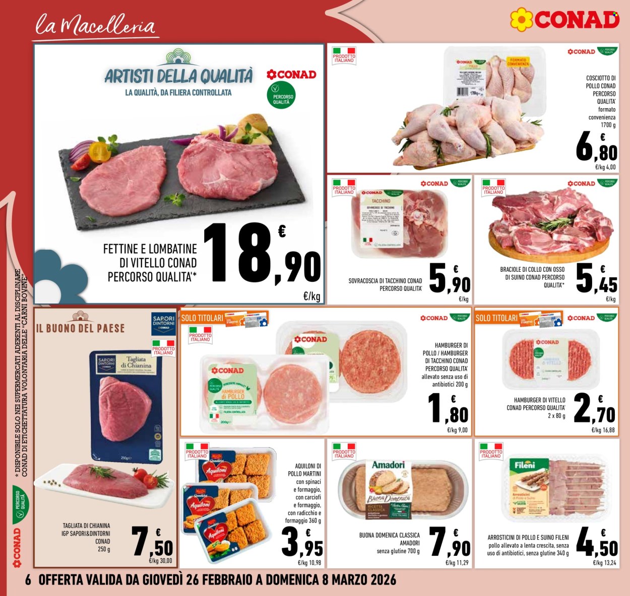 Volantino Conad - 26/2/2026 - 8/3/2026. Pagina 6