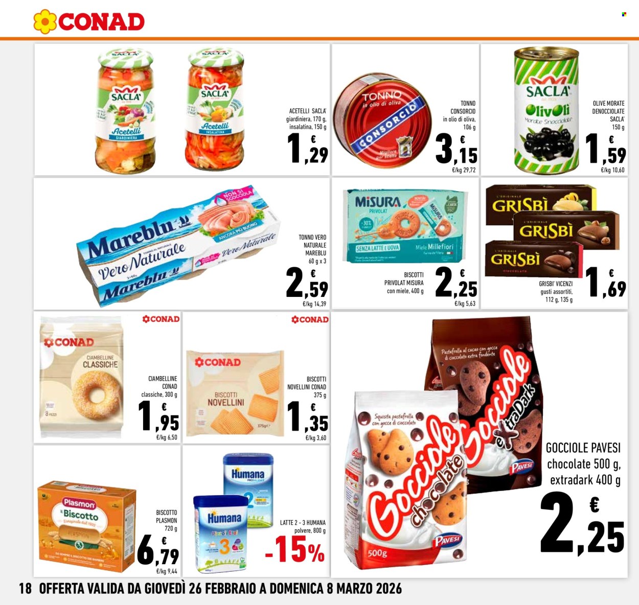 Volantino Conad - 26/2/2026 - 8/3/2026. Pagina 18