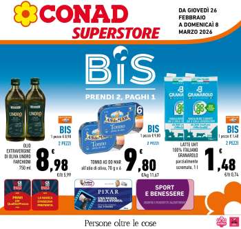 Volantino Conad Superstore - 26/2/2026 - 8/3/2026.