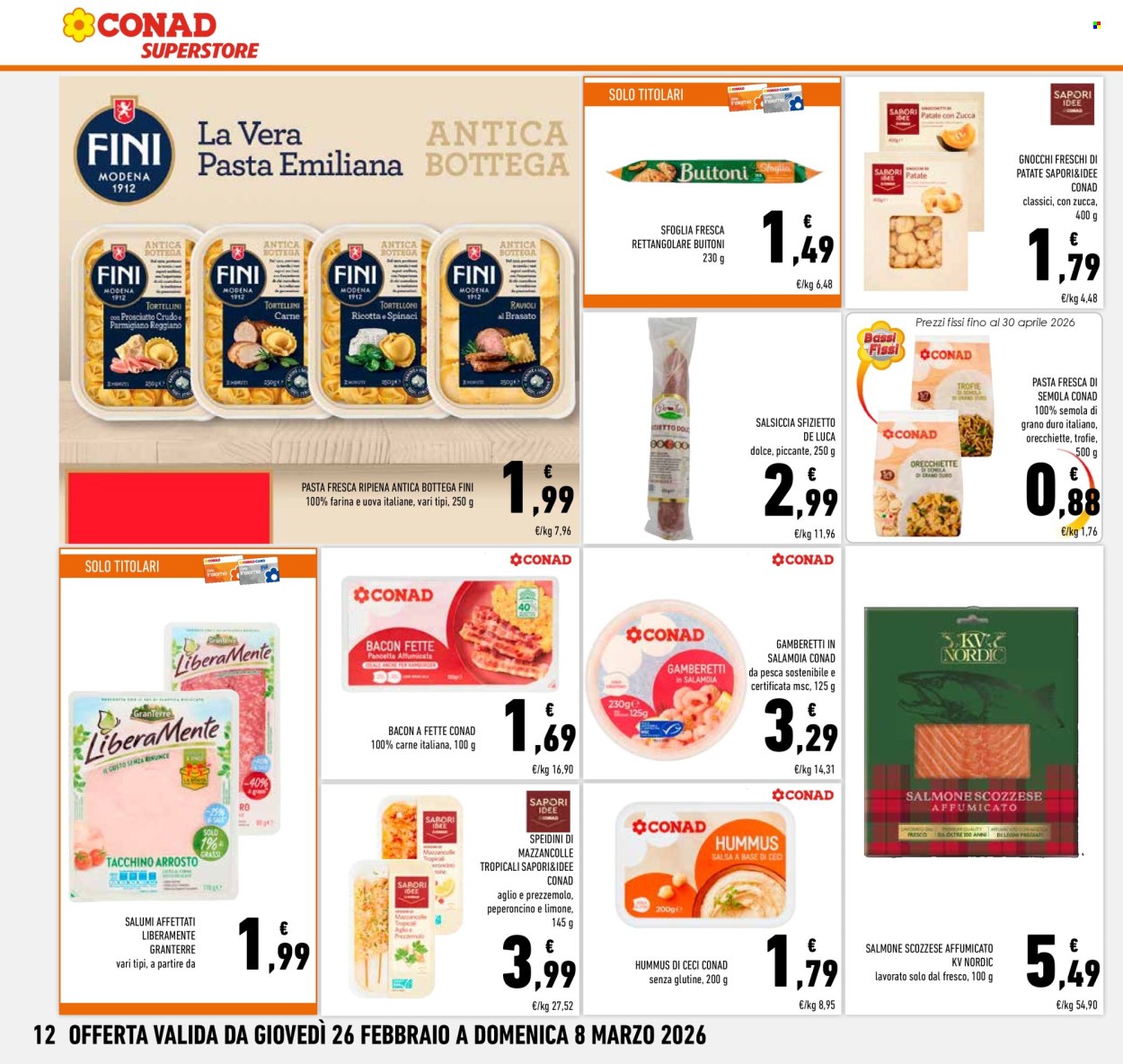 Volantino Conad Superstore - 26/2/2026 - 8/3/2026. Pagina 12