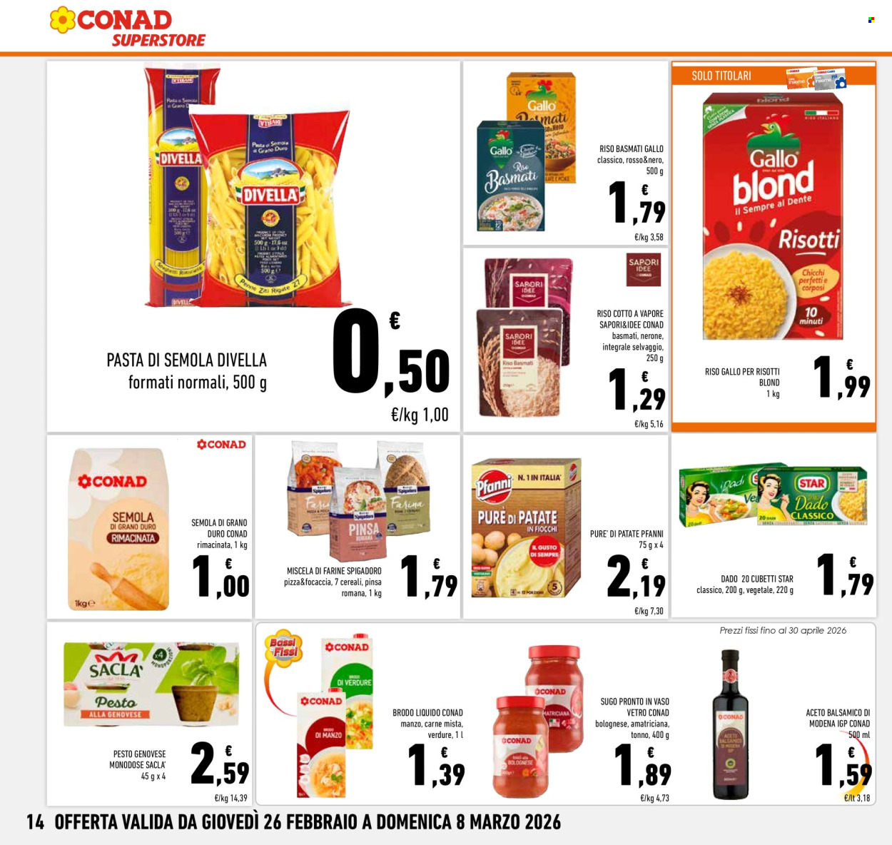 Volantino Conad Superstore - 26/2/2026 - 8/3/2026. Pagina 14