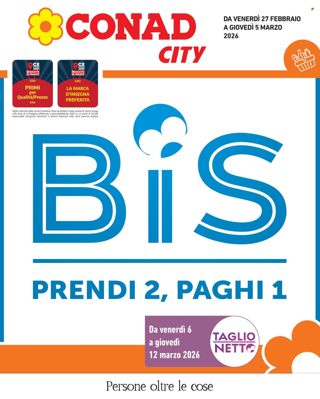 Volantino Conad City - 27/2/2026 - 5/3/2026. Pagina 1
