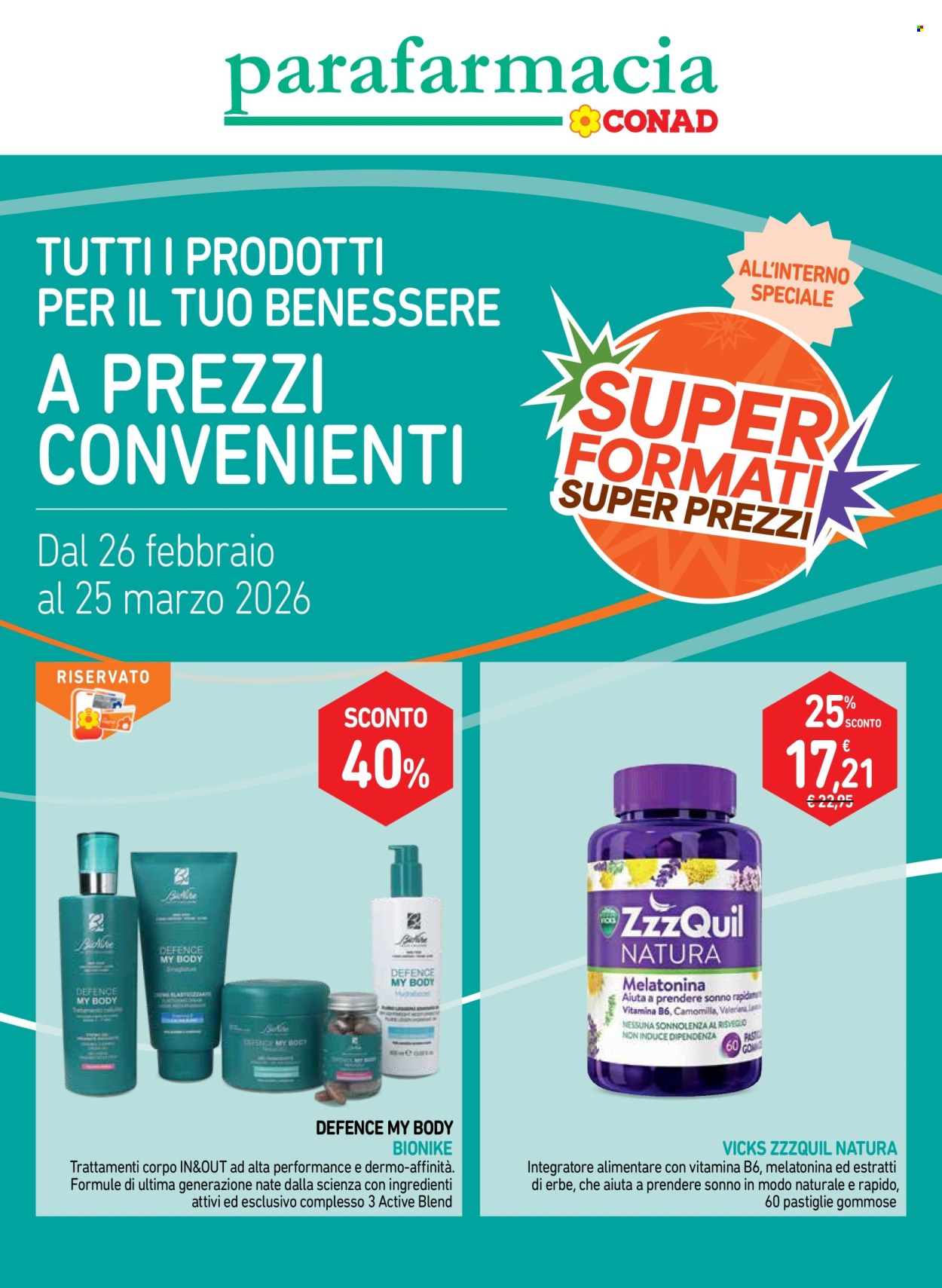 Volantino Conad - 26/2/2026 - 25/3/2026. Pagina 1