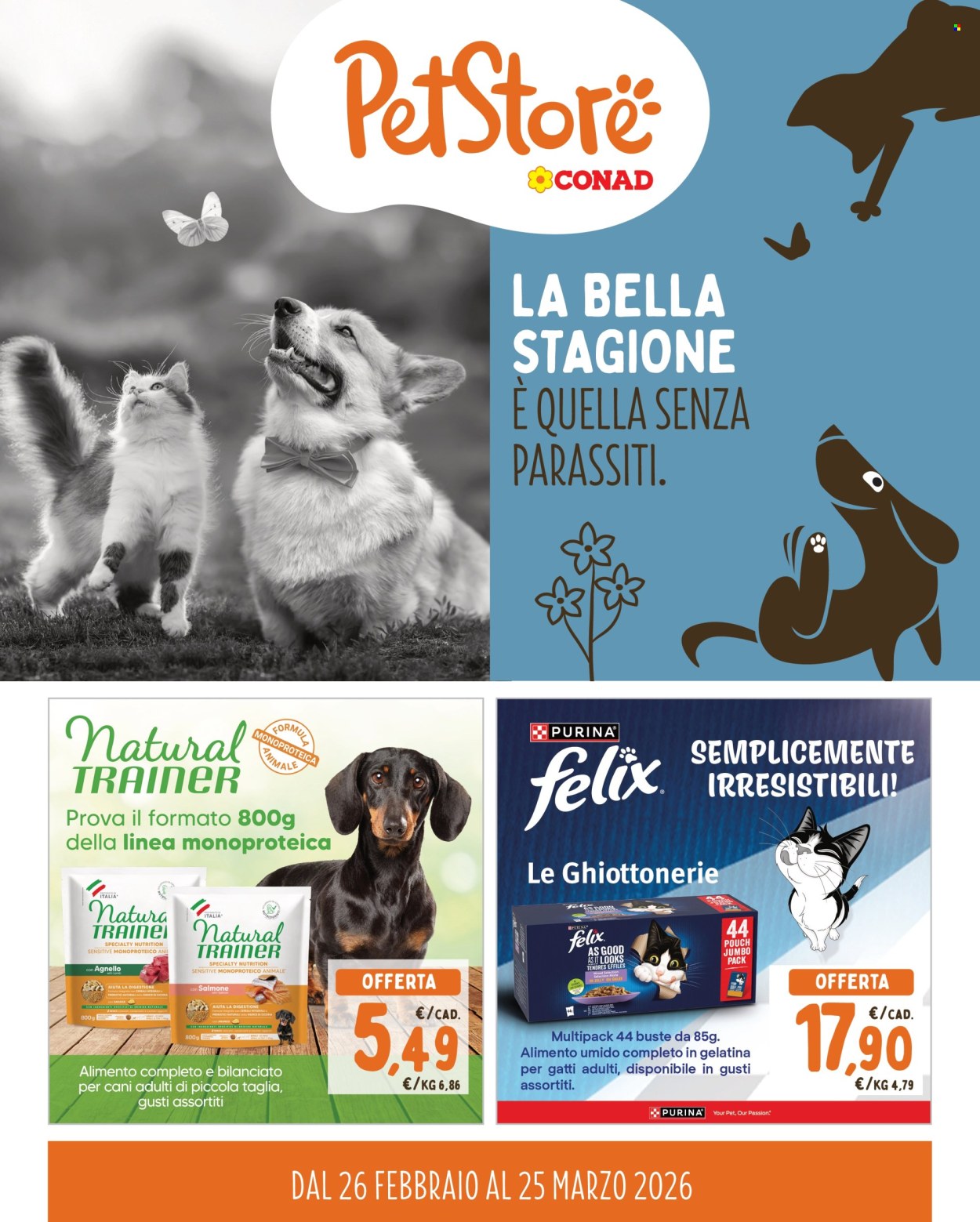 Volantino Pet Store Conad - 26/2/2026 - 25/3/2026. Pagina 1
