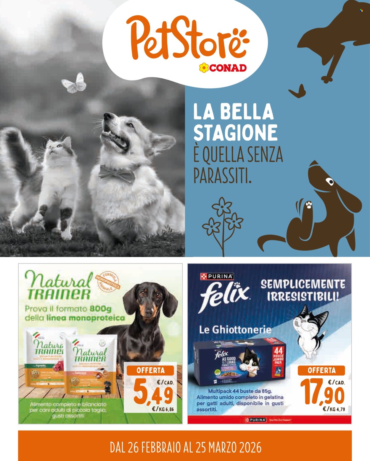 Volantino Pet Store Conad - 26/2/2026 - 25/3/2026. Pagina 1