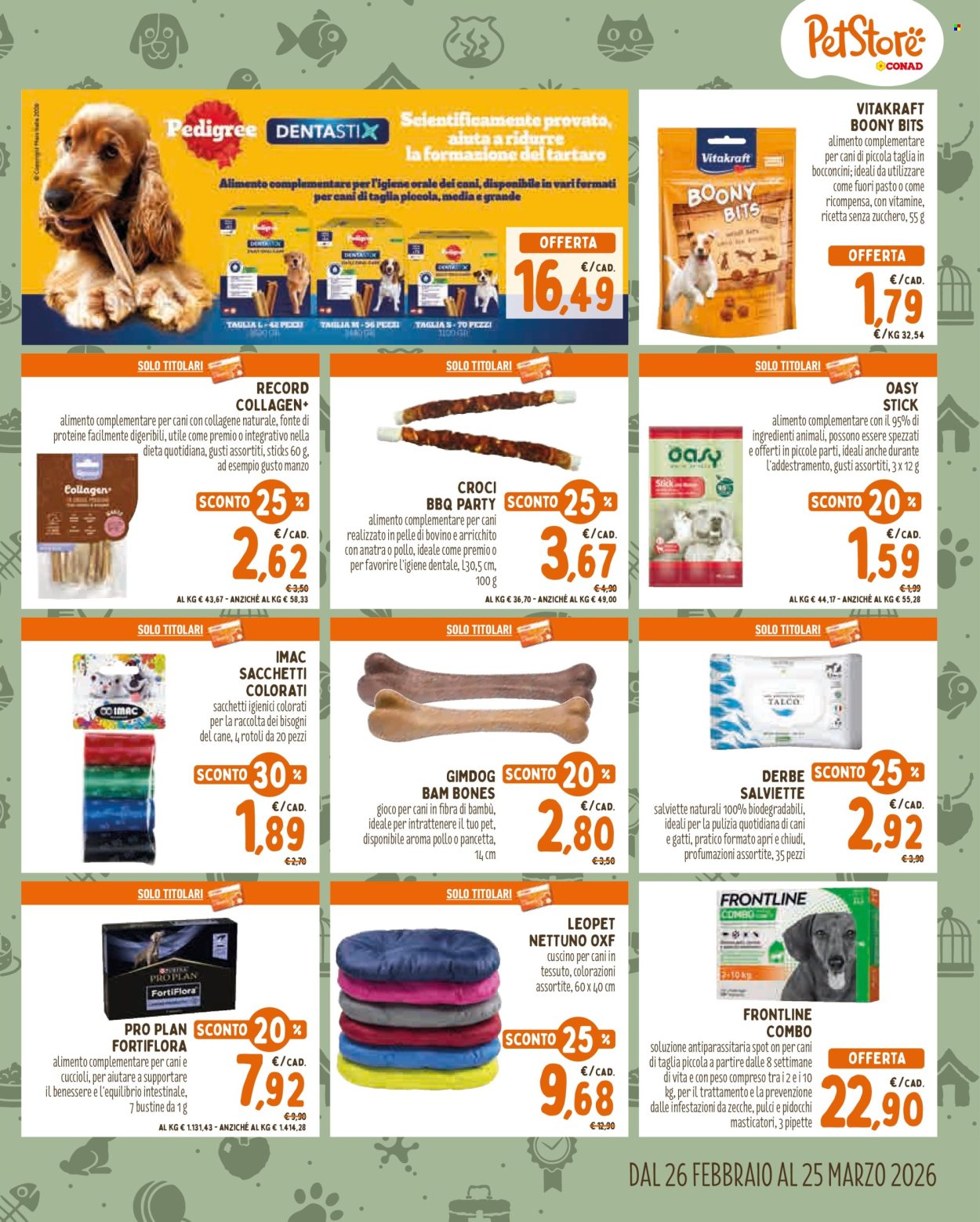 Volantino Pet Store Conad - 26/2/2026 - 25/3/2026. Pagina 3