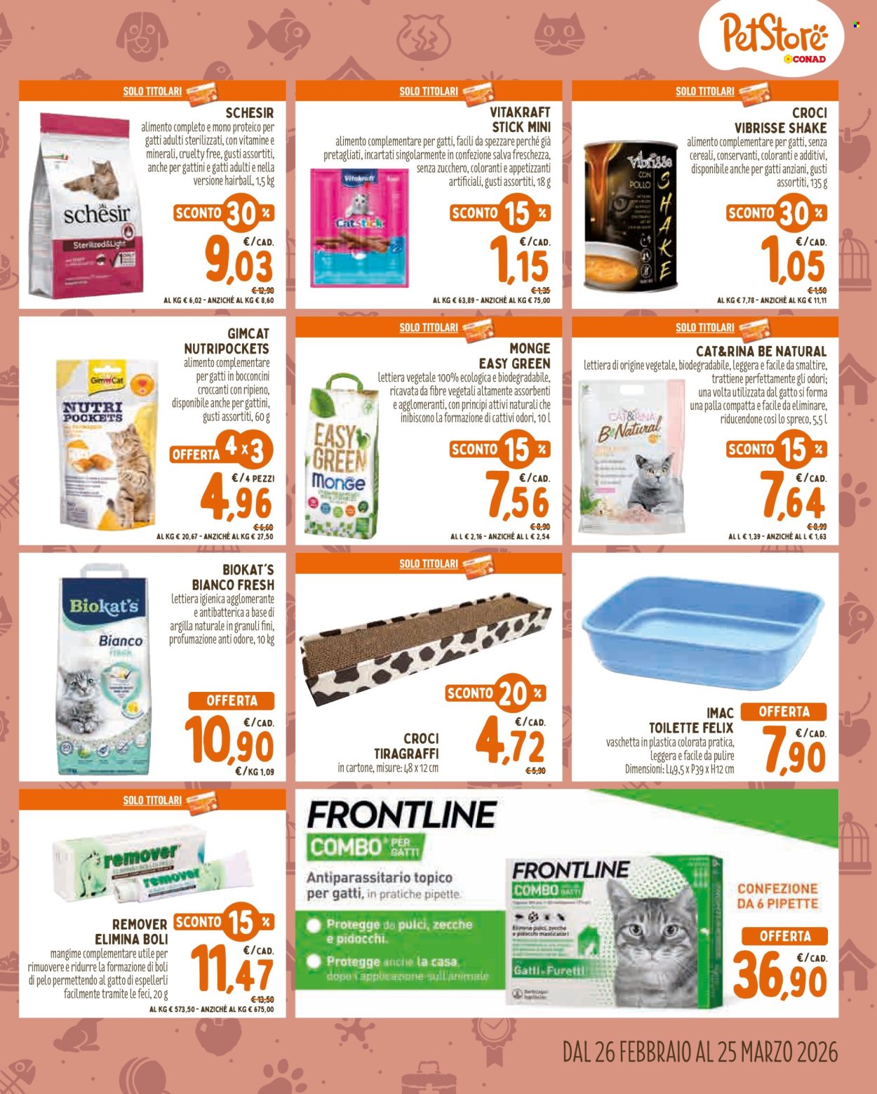 Volantino Pet Store Conad - 26/2/2026 - 25/3/2026. Pagina 5