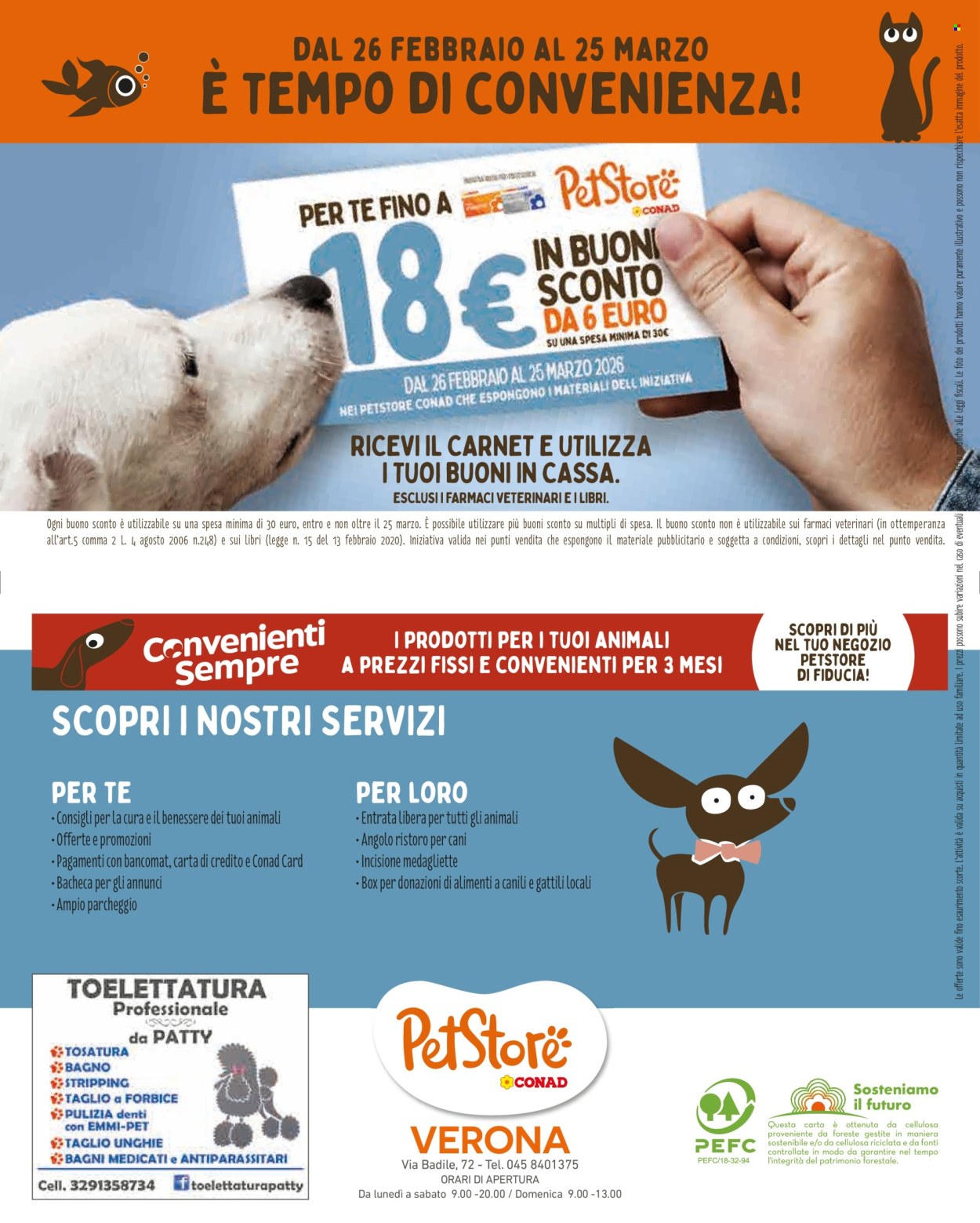 Volantino Pet Store Conad - 26/2/2026 - 25/3/2026. Pagina 8