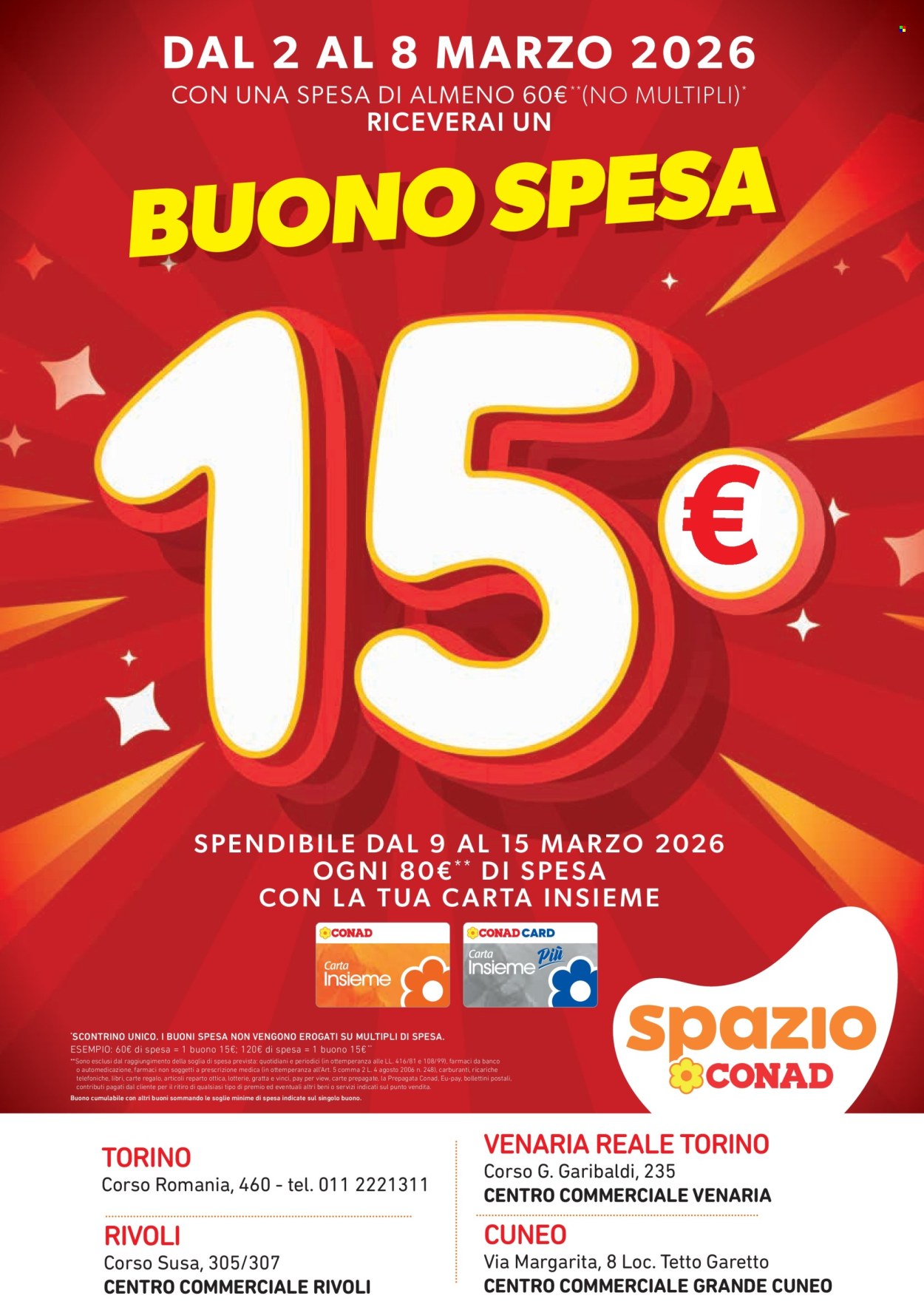 Volantino Spazio Conad - 2/3/2026 - 8/3/2026. Pagina 1
