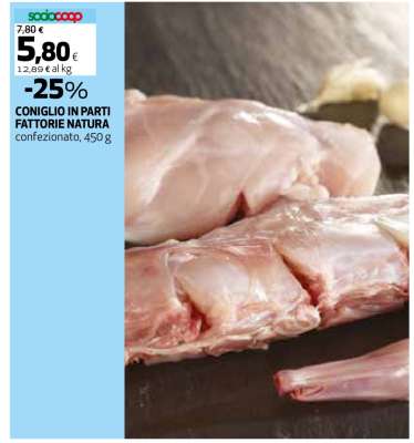 Coniglio in Parti Fattorie Natura