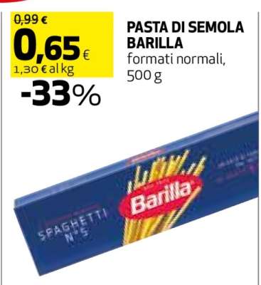 PASTA DI SEMOLA BARILLA