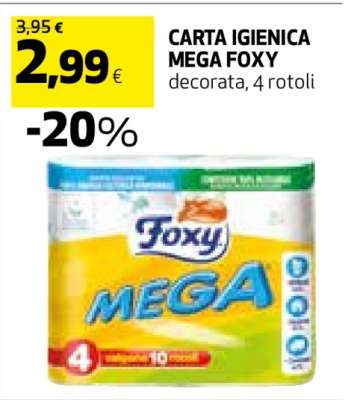 CARTA IGIENICA MEGA FOXY