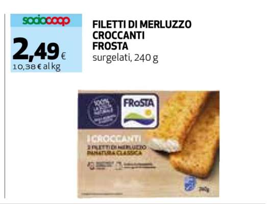 FILETTI DI MERLUZZO CROCCANTI FROSTA
