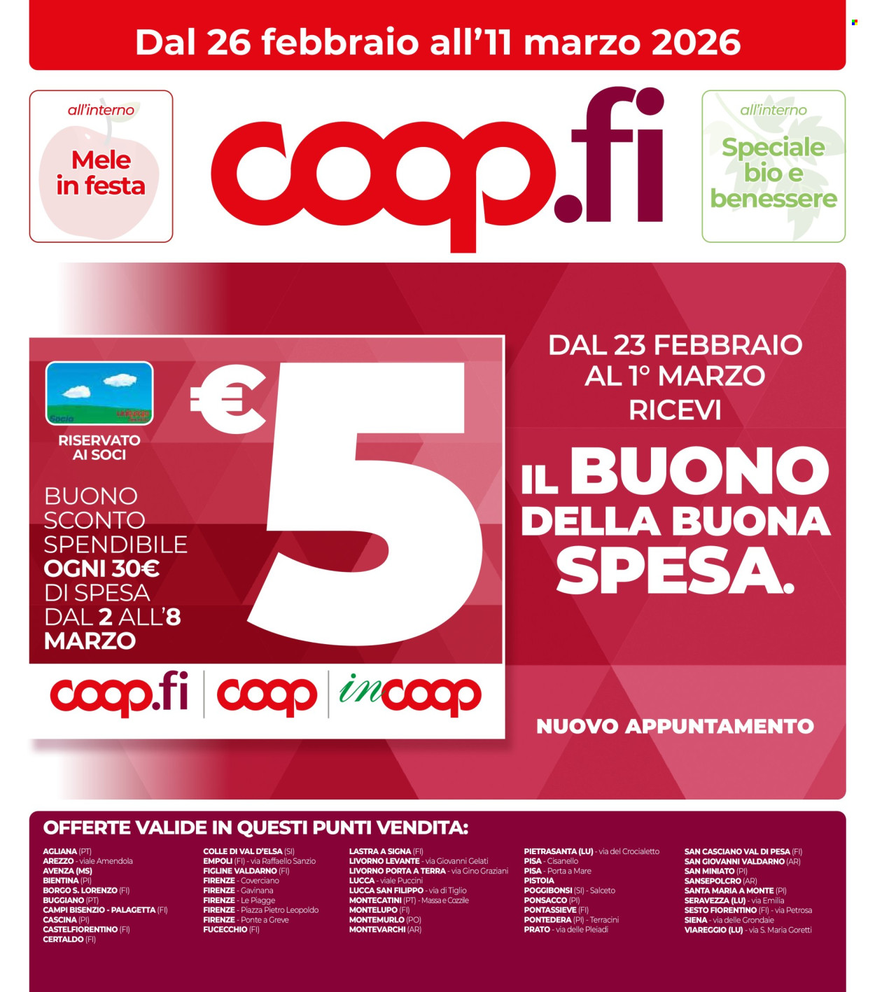 Volantino Coop - 26/2/2026 - 11/3/2026. Pagina 1