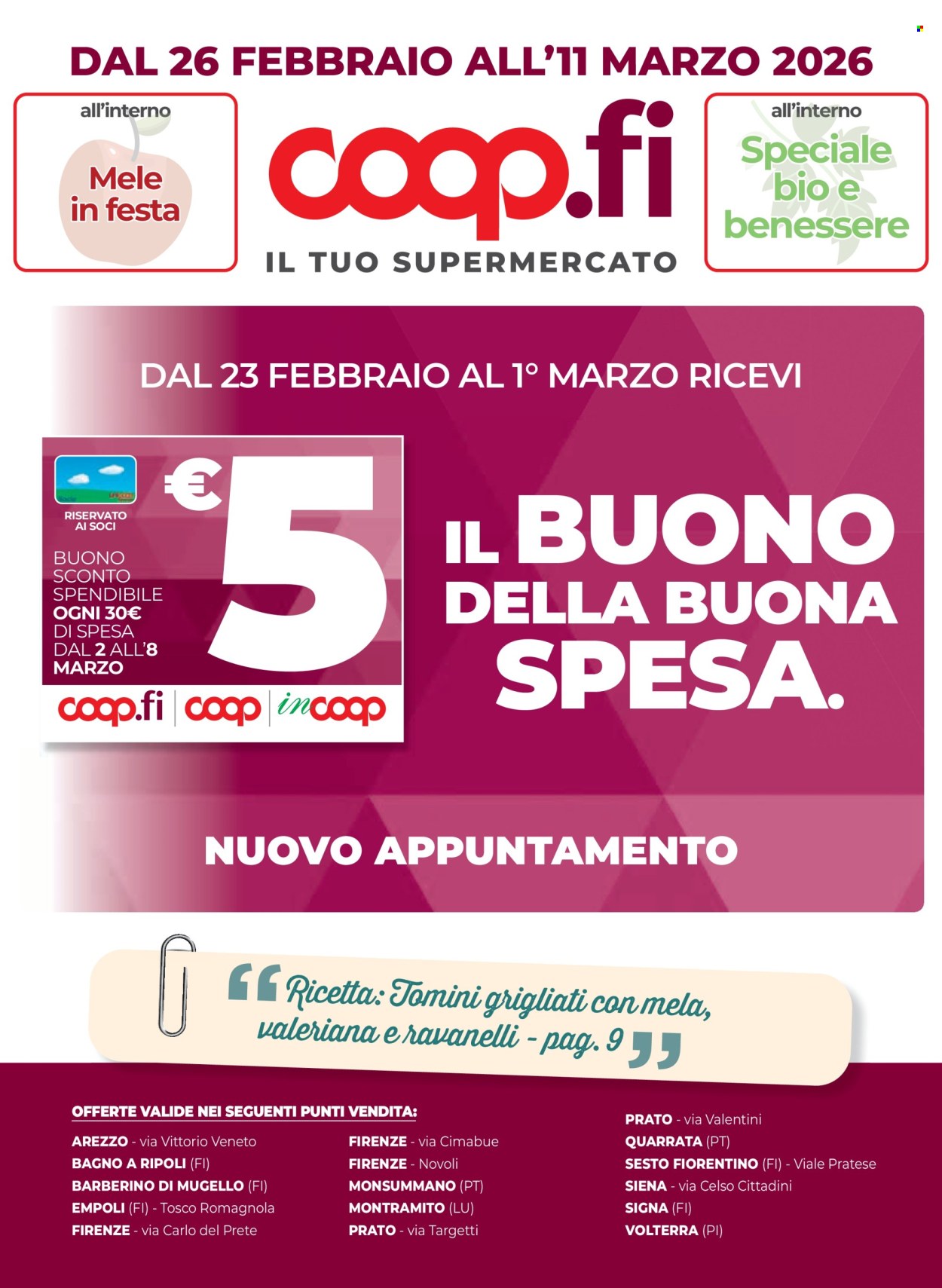 Volantino Coop - 26/2/2026 - 11/3/2026. Pagina 1