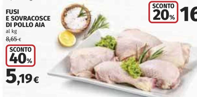 Fusi e Sovracosce di Pollo Aia