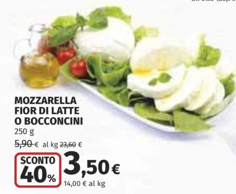 MOZZARELLA FIOR DI LATTE O BOCCONCINI