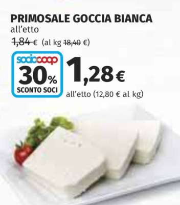 PRIMOSALE GOCCIA BIANCA