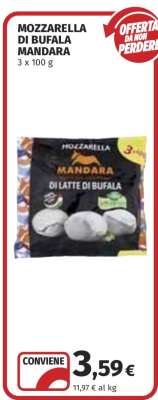 MOZZARELLA DI BUFALA MANDARA