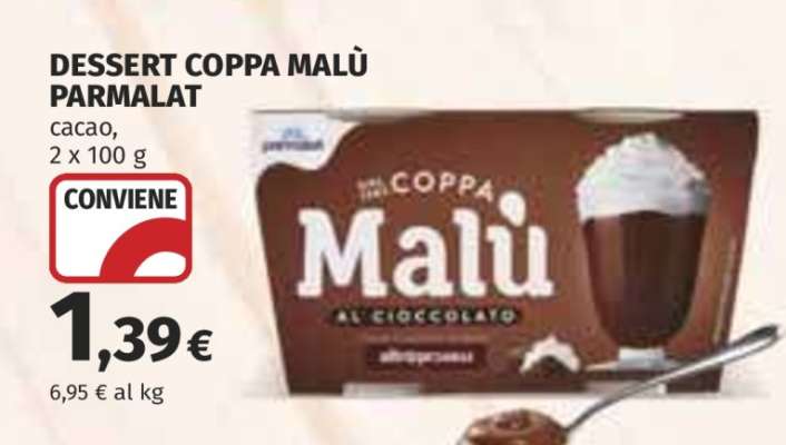 DESSERT COPPA MALÙ PARMALAT