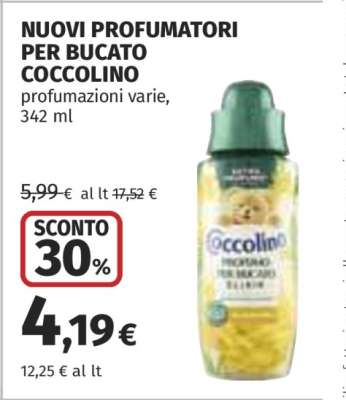 Nuovi Profumatori per Bucato Coccolino
