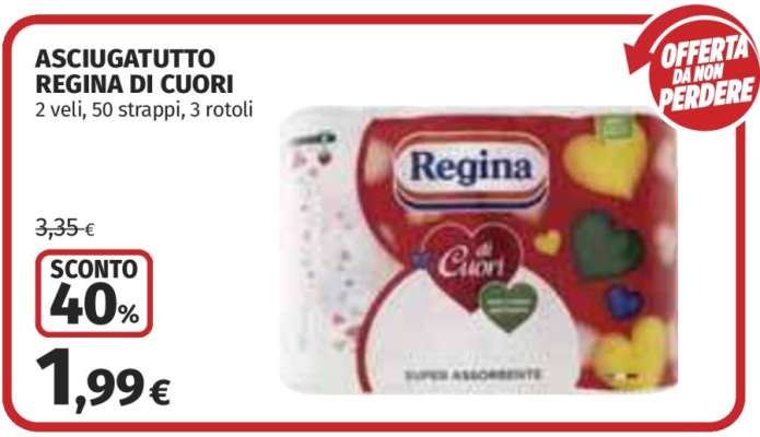 ASCIUGATUTTO REGINA DI CUORI