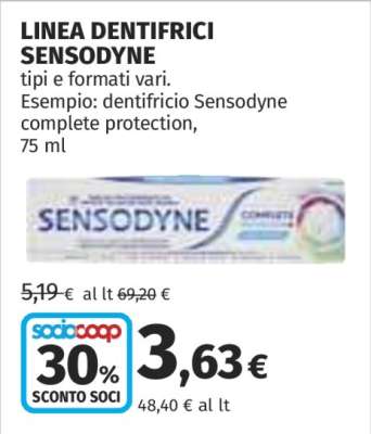LINEA DENTIFRICI SENSODYNE