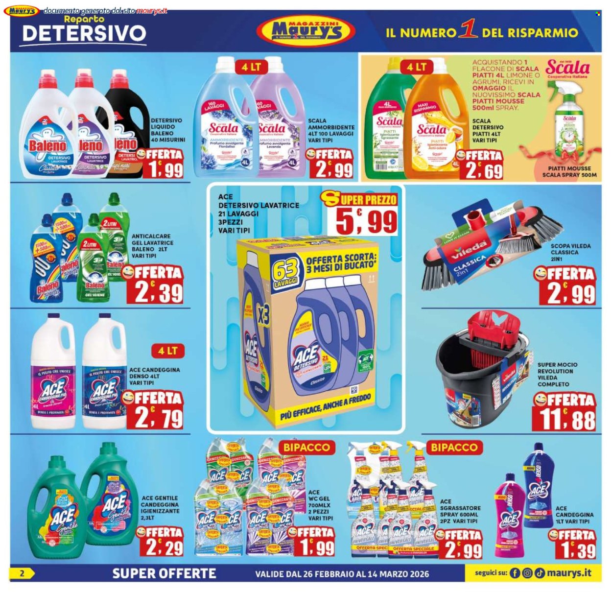 Volantino Maury's - 26/2/2026 - 14/3/2026. Pagina 2