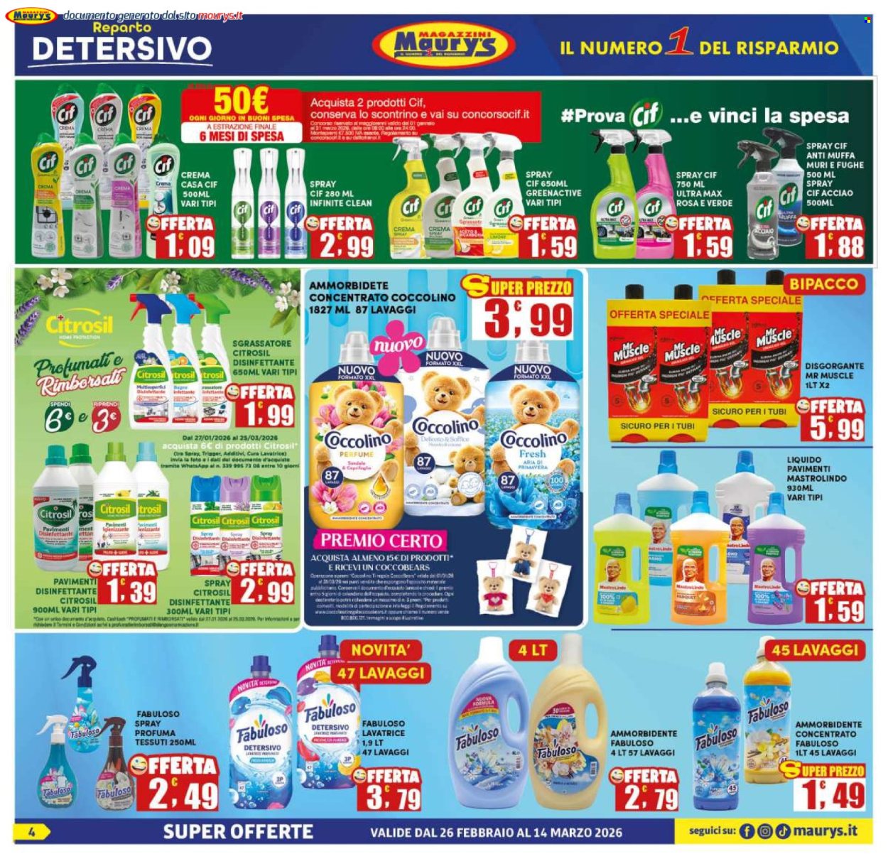 Volantino Maury's - 26/2/2026 - 14/3/2026. Pagina 4