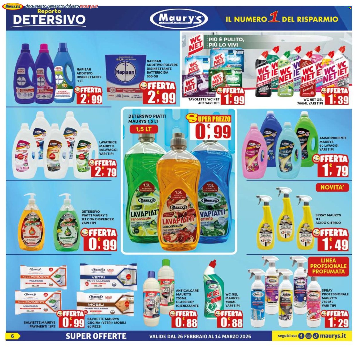 Volantino Maury's - 26/2/2026 - 14/3/2026. Pagina 6