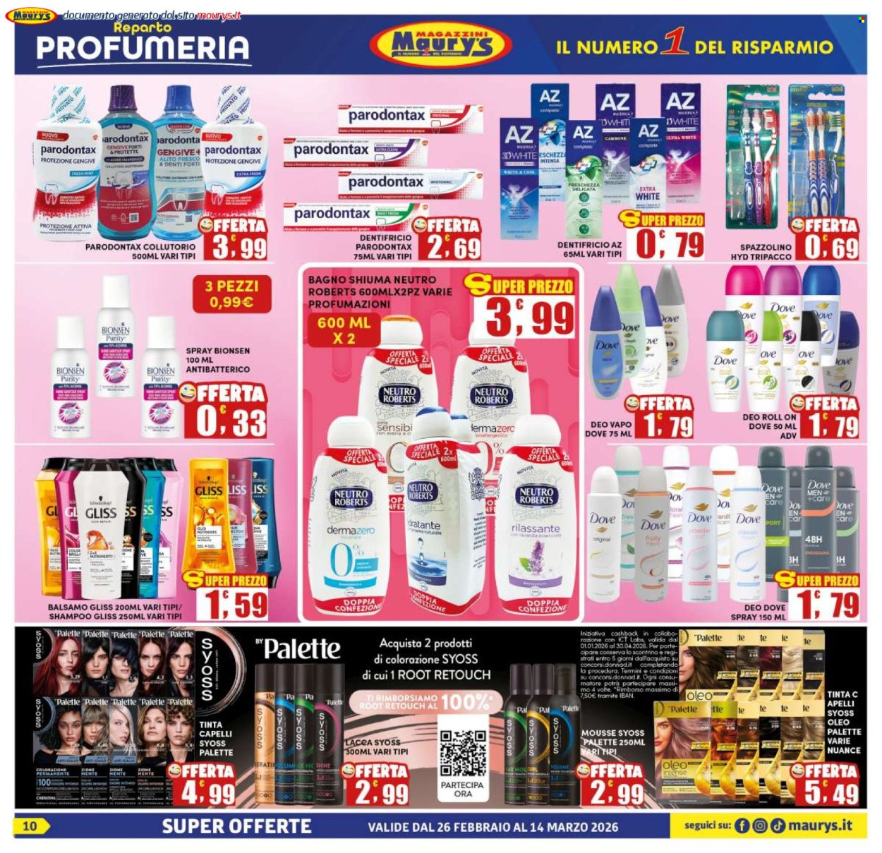 Volantino Maury's - 26/2/2026 - 14/3/2026. Pagina 10