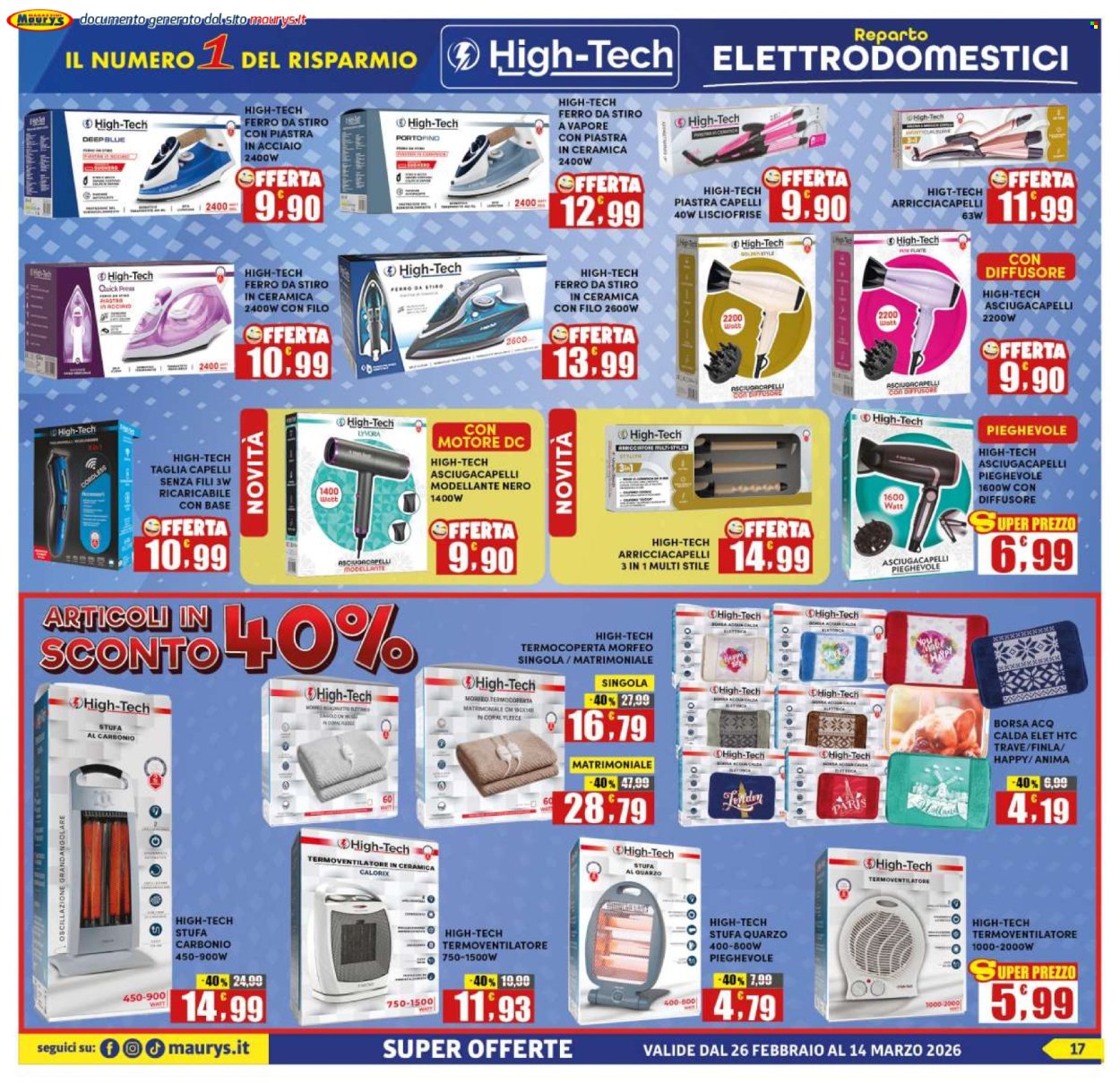 Volantino Maury's - 26/2/2026 - 14/3/2026. Pagina 17