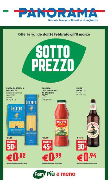 Volantino Panorama - 26/2/2026 - 11/3/2026.