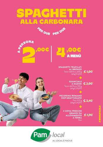 Volantino Pam local.