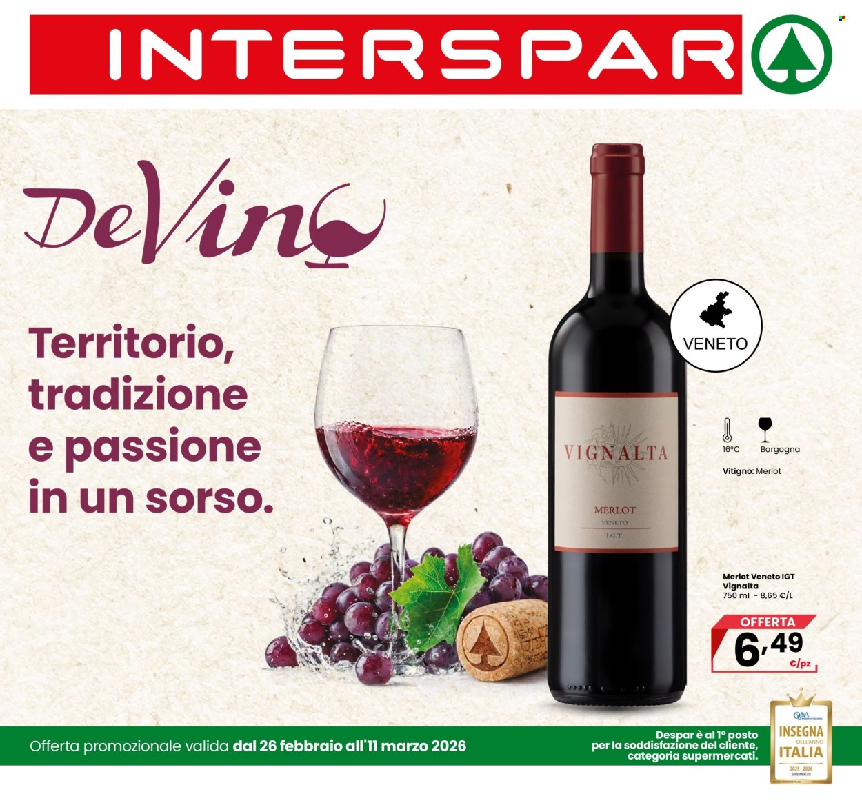 Volantino Interspar - 26/2/2026 - 11/3/2026. Pagina 1