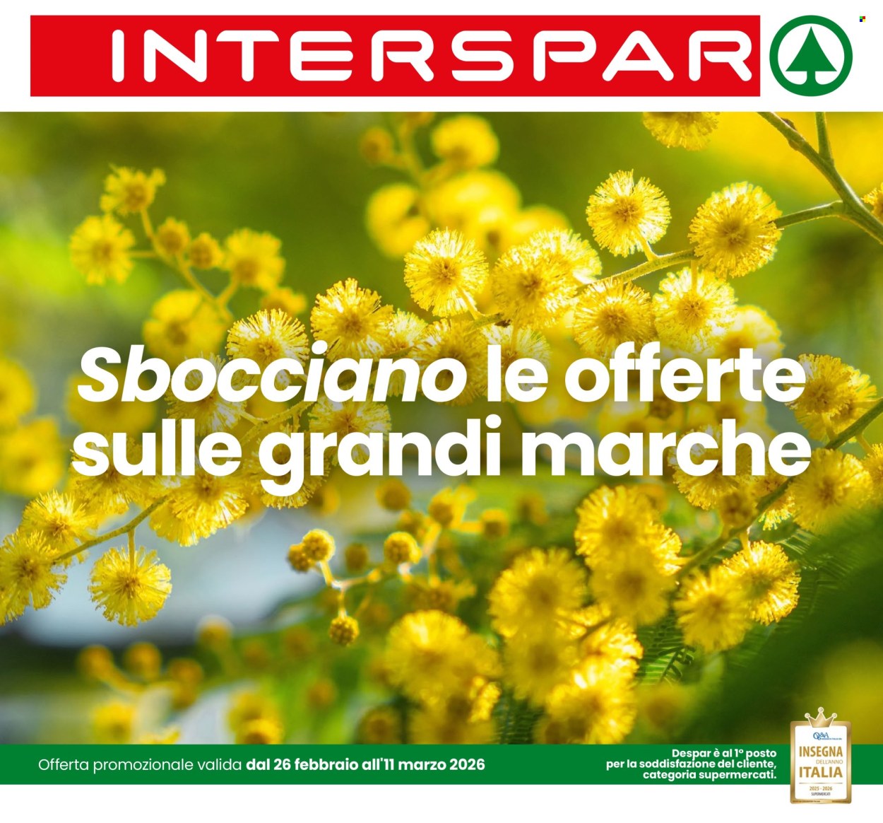 Volantino Interspar - 26/2/2026 - 11/3/2026. Pagina 1