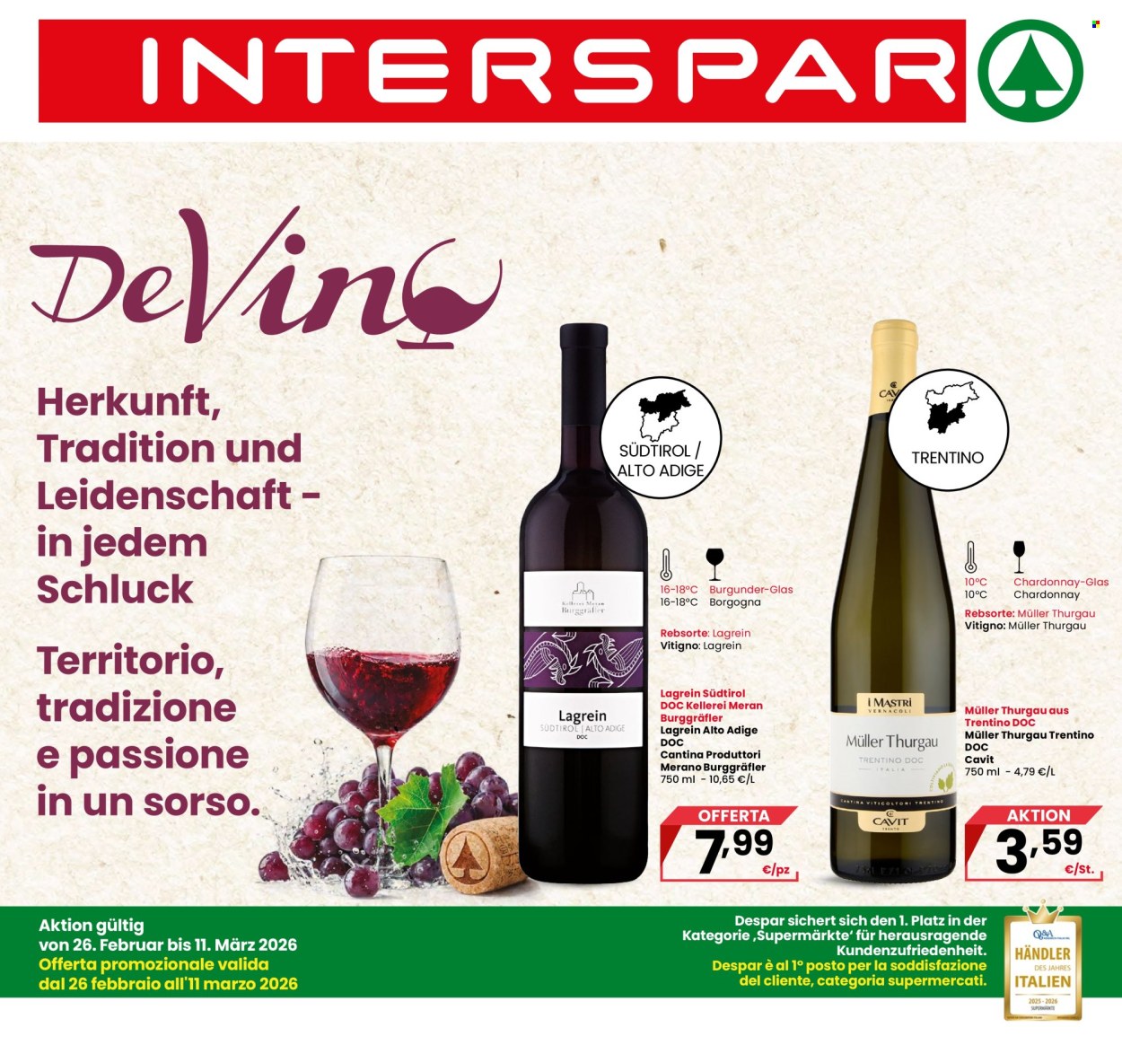 Volantino Interspar - 26/2/2026 - 11/3/2026. Pagina 1