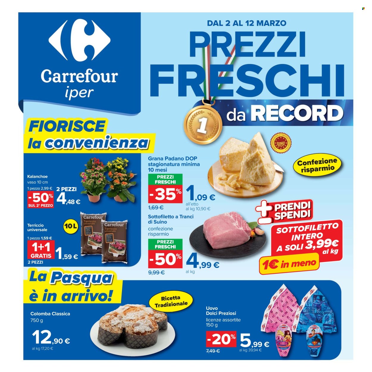 Volantino Carrefour - 2/3/2026 - 12/3/2026. Pagina 1